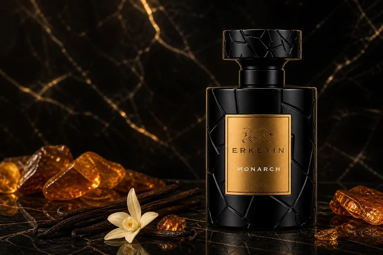 Erkexin Monarch etiketli amber erkek parfümü rehber görseli
