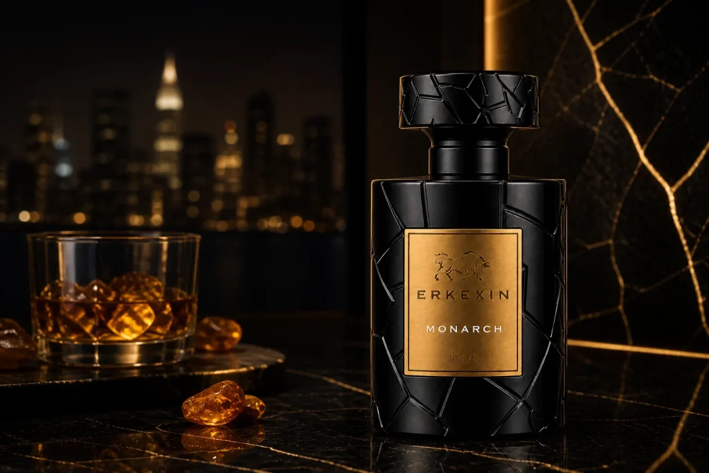 Erkexin Monarch etiketli gece kullanımı için erkek parfümü rehber görseli